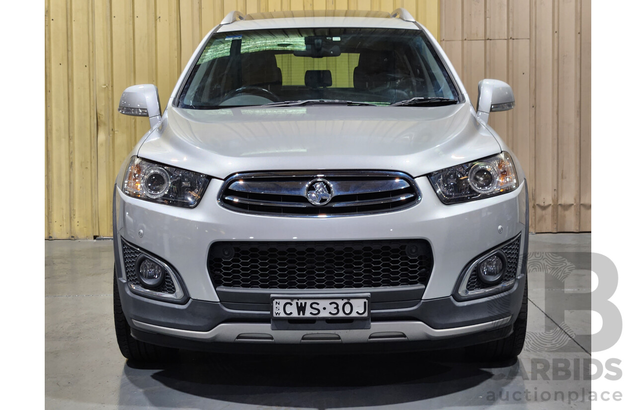 10/2014 Holden Captiva 7 LTZ (AWD) CG MY15 4d Wagon Silver 2.2L Turbo Diesel - 7 Seater