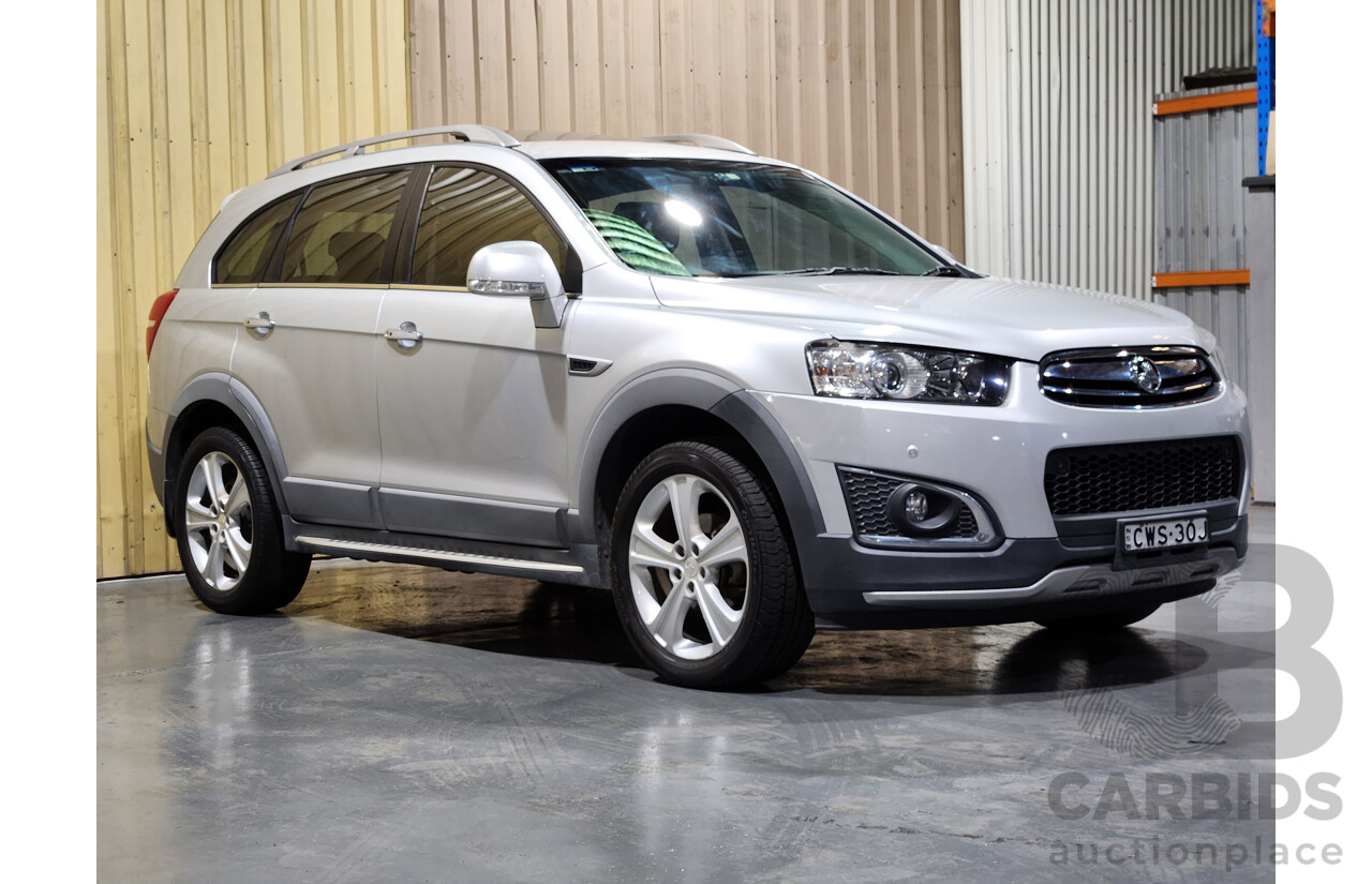 10/2014 Holden Captiva 7 LTZ (AWD) CG MY15 4d Wagon Silver 2.2L Turbo Diesel - 7 Seater