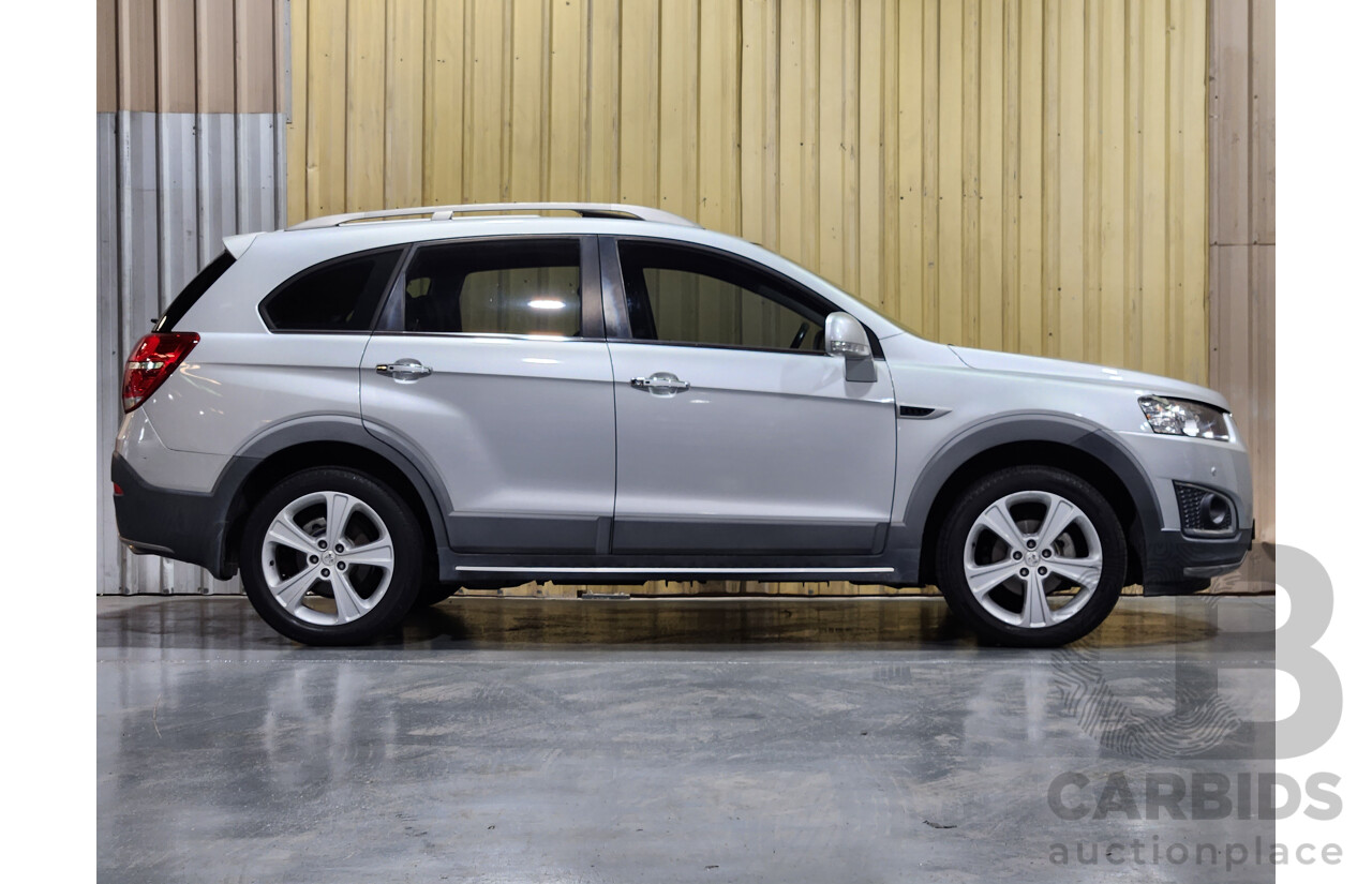 10/2014 Holden Captiva 7 LTZ (AWD) CG MY15 4d Wagon Silver 2.2L Turbo Diesel - 7 Seater