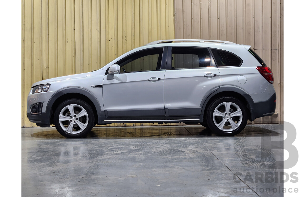 10/2014 Holden Captiva 7 LTZ (AWD) CG MY15 4d Wagon Silver 2.2L Turbo Diesel - 7 Seater