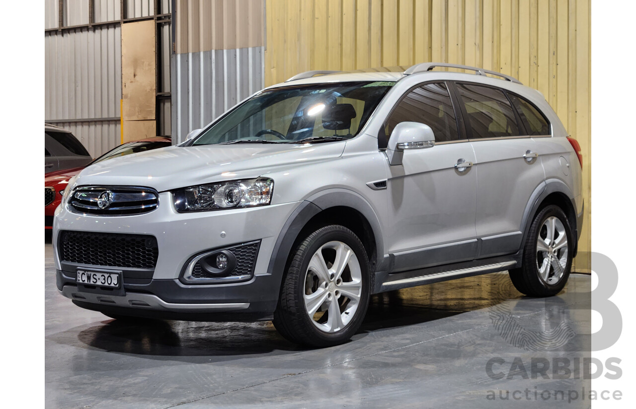 10/2014 Holden Captiva 7 LTZ (AWD) CG MY15 4d Wagon Silver 2.2L Turbo Diesel - 7 Seater