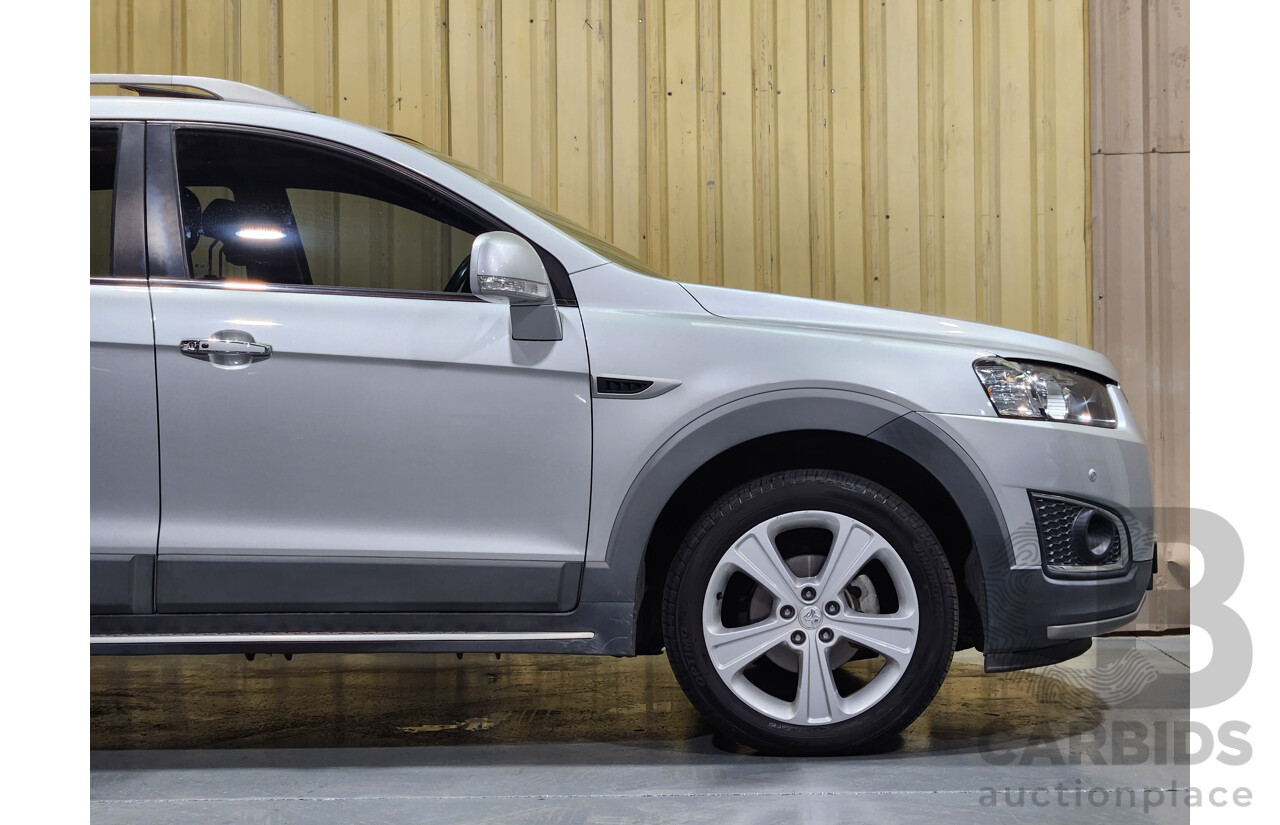 10/2014 Holden Captiva 7 LTZ (AWD) CG MY15 4d Wagon Silver 2.2L Turbo Diesel - 7 Seater