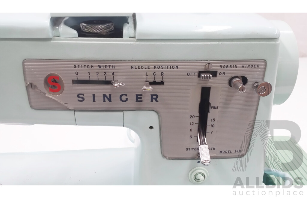Vintage Singer Blue Magic Automatic Sewing Machine
