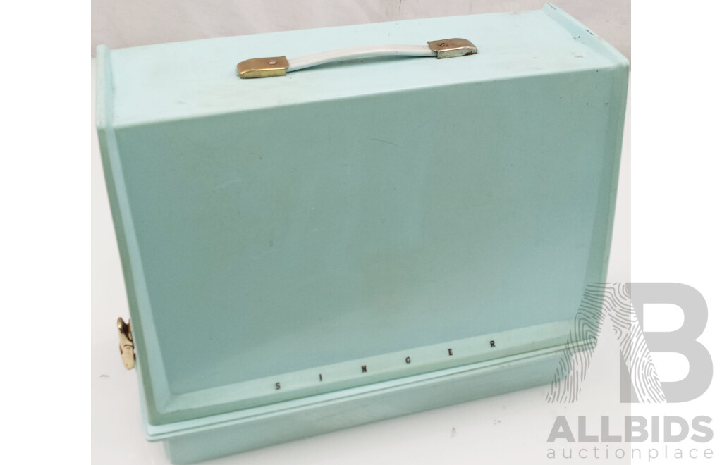 Vintage Singer Blue Magic Automatic Sewing Machine