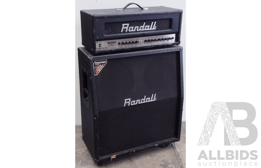 Randall RH200 G2 Guitar Amp & Randall Guitar Speaker Cabinet