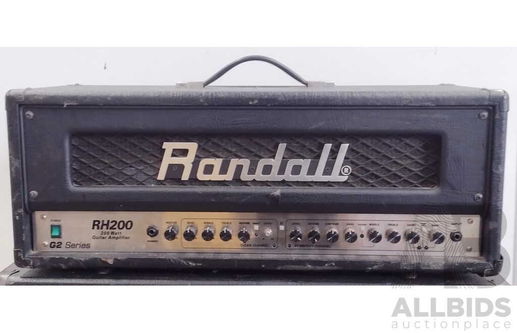 Randall RH200 G2 Guitar Amp & Randall Guitar Speaker Cabinet