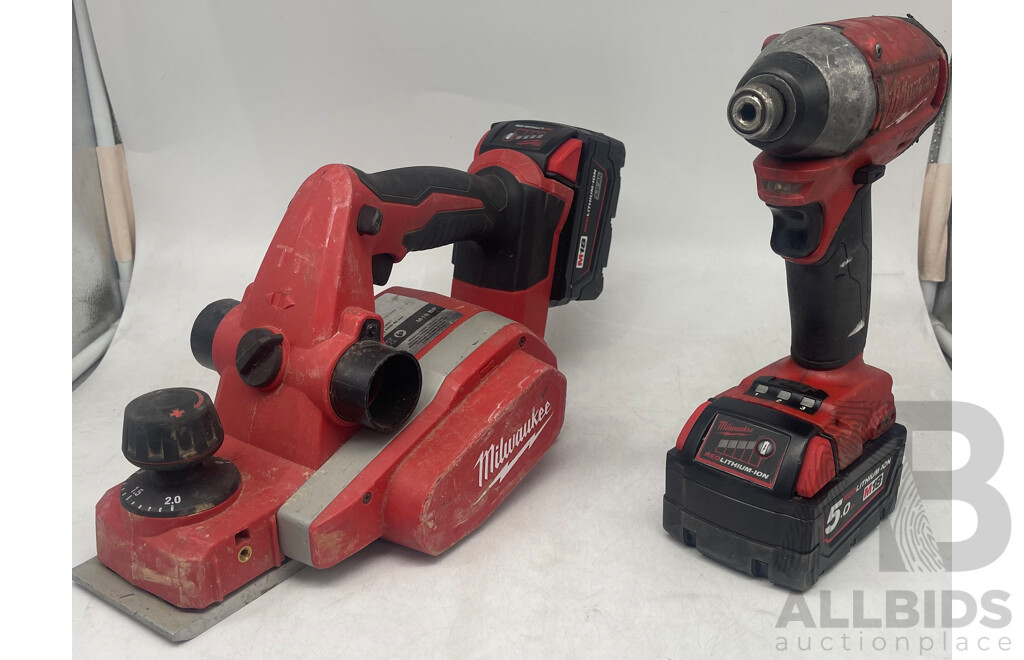 Milwaukee Cordless Power Tools - Lot of 2