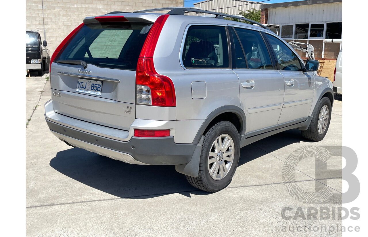 12/2008 Volvo Xc90 D5 MY07 4d Wagon Silver 2.4L