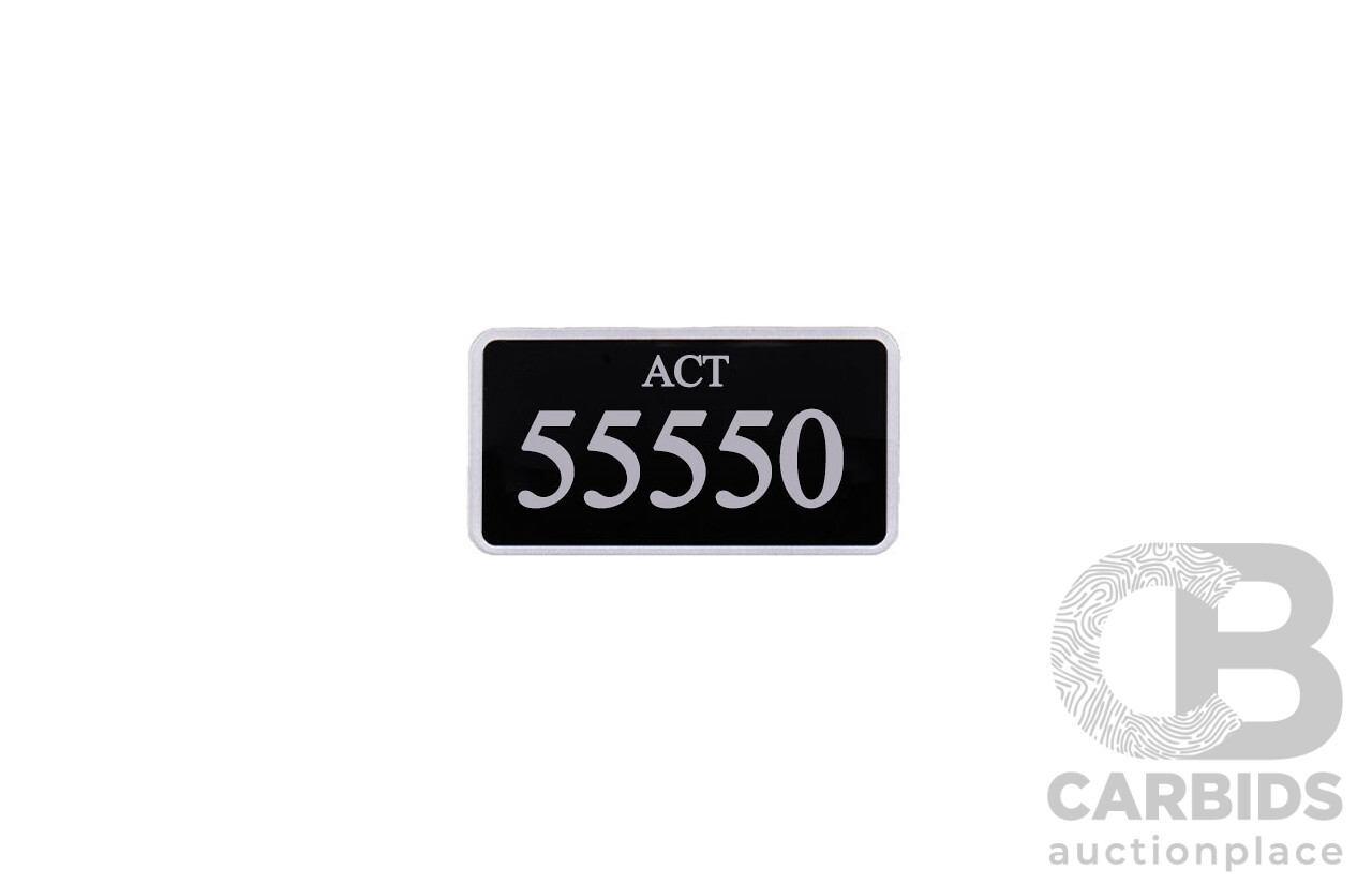 ACT 5-Digit Number Plate - 55550