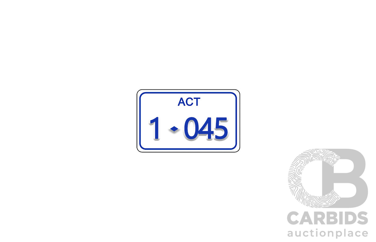 ACT 4-Digit Number Plate - 1.045