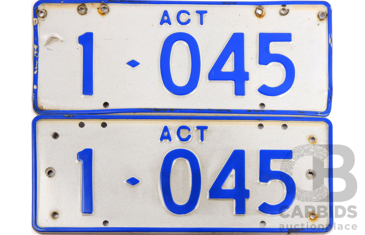 ACT 4-Digit Number Plate - 1.045