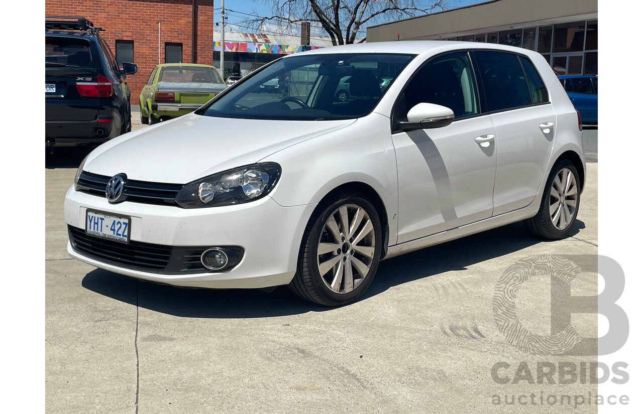 12/2011 Volkswagen Golf 118 TSI Comfortline 1K MY12 5d Hatchback White 1.4L