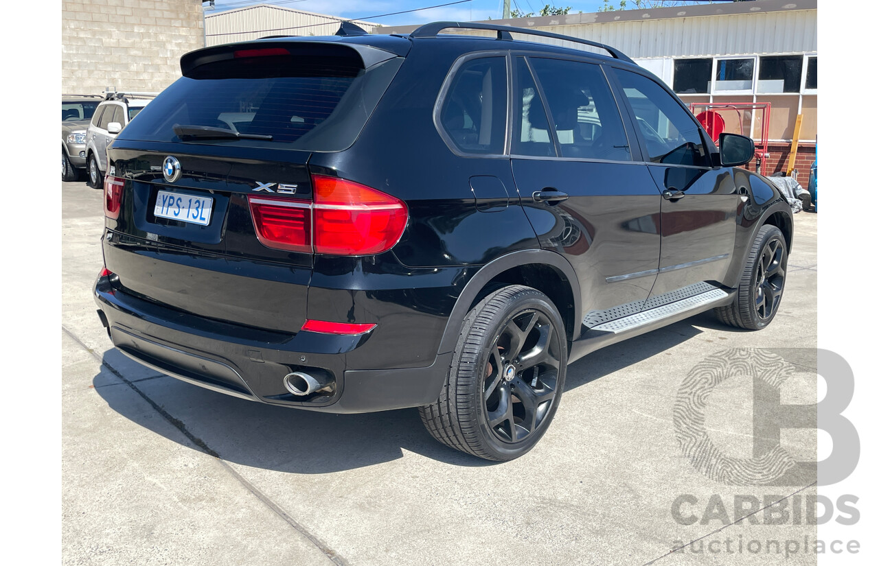 1/2013 BMW X5 Xdrive 30D E70 MY12 UPGRADE 4d Wagon Black 3.0L