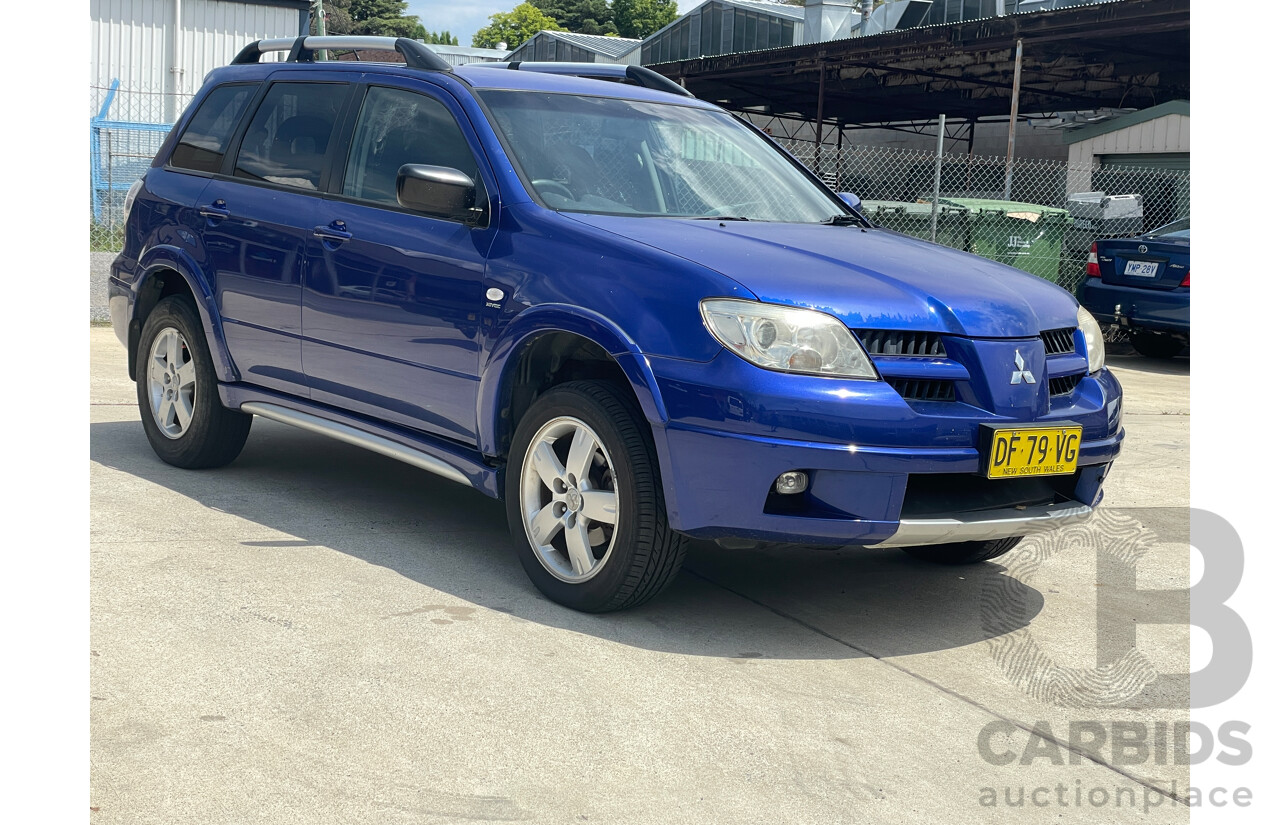 8/2006 Mitsubishi Outlander VR ZF MY06 4d Wagon Blue 2.4L