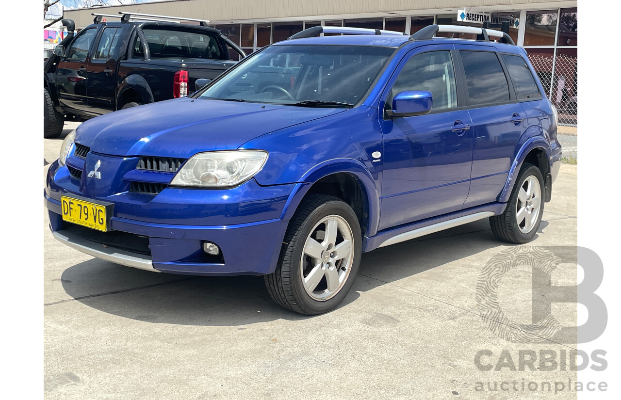 8/2006 Mitsubishi Outlander VR ZF MY06 4d Wagon Blue 2.4L