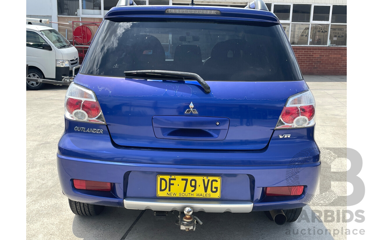 8/2006 Mitsubishi Outlander VR ZF MY06 4d Wagon Blue 2.4L