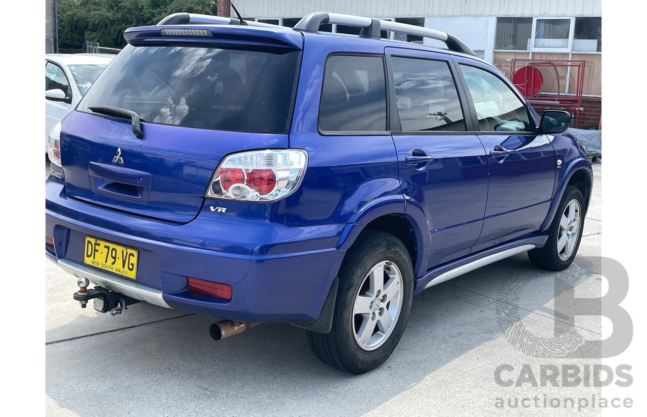 8/2006 Mitsubishi Outlander VR ZF MY06 4d Wagon Blue 2.4L