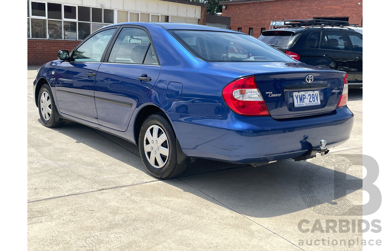 9/2002 Toyota Camry Altise ACV36R 4d Sedan Blue 2.4L