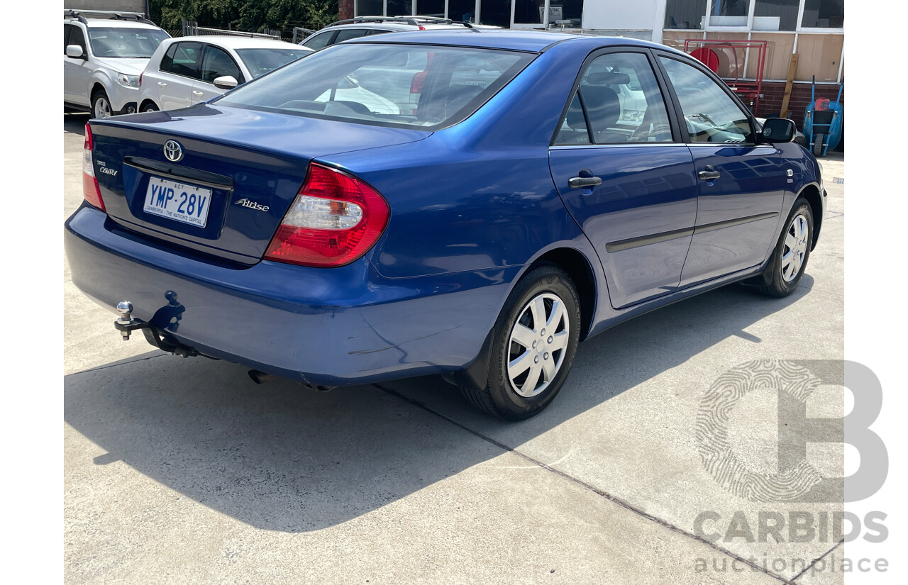 9/2002 Toyota Camry Altise ACV36R 4d Sedan Blue 2.4L