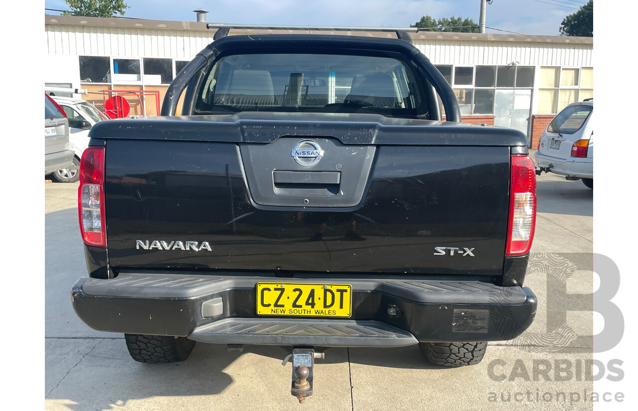 5/2007 Nissan Navara ST-X (4x4) D40 Dual Cab P/Up Black 2.5L