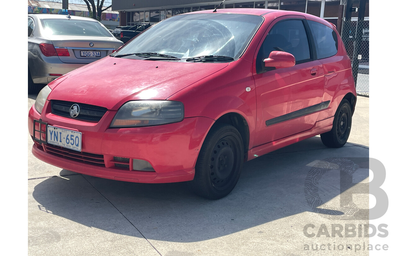 5/2007 Holden Barina  TK MY07 3d Hatchback Red 1.6L