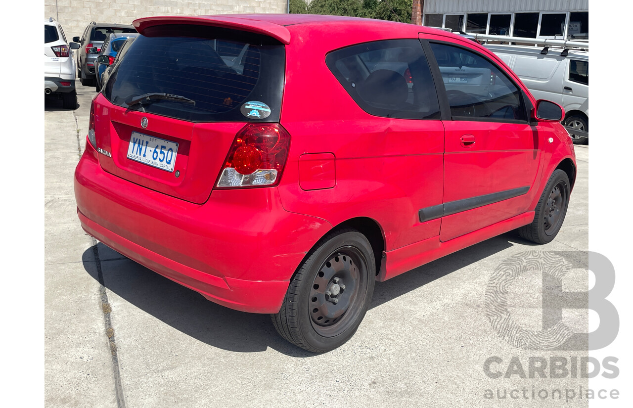 5/2007 Holden Barina  TK MY07 3d Hatchback Red 1.6L