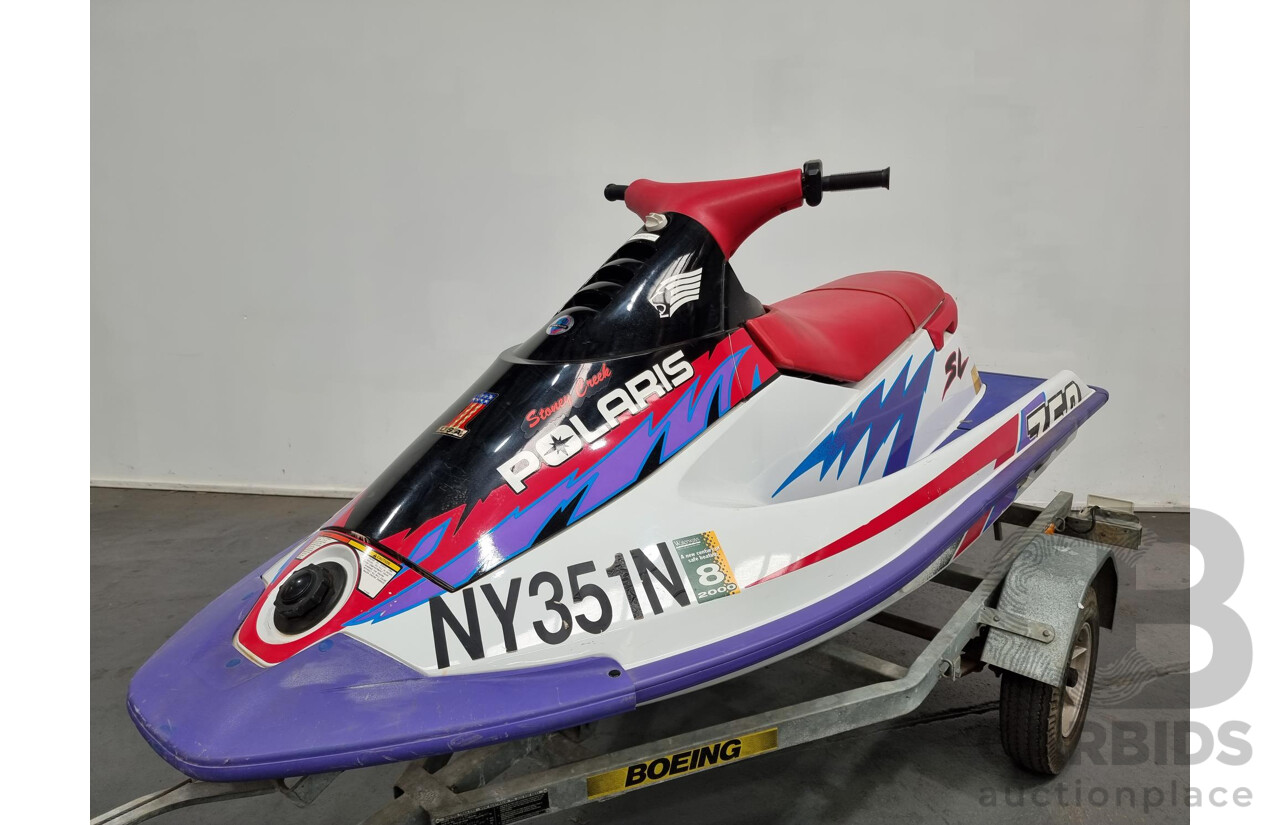 1/1994 Polaris SL 750 Jetski and 8/1994 Boeing Boat Trailer