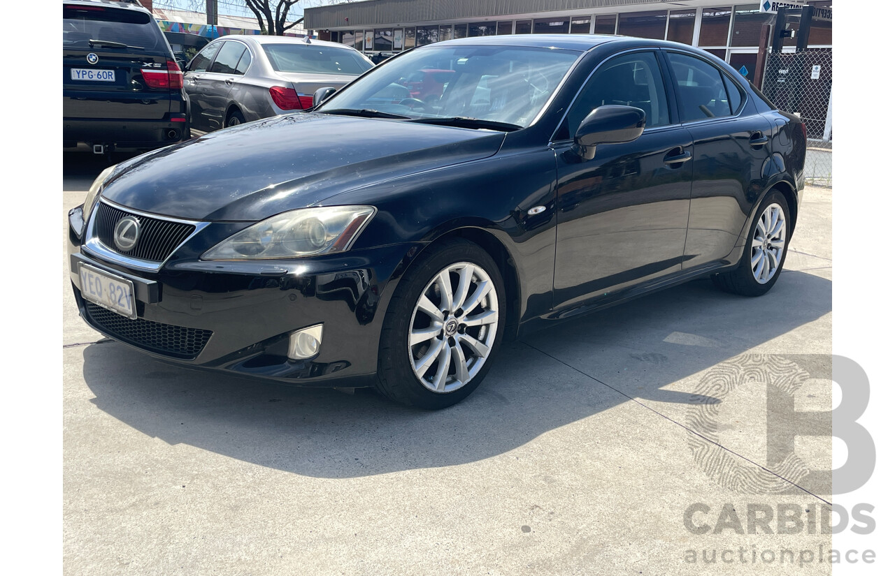 7/2006 Lexus Is250 Sports Luxury GSE20R 4d Sedan Black 2.5L