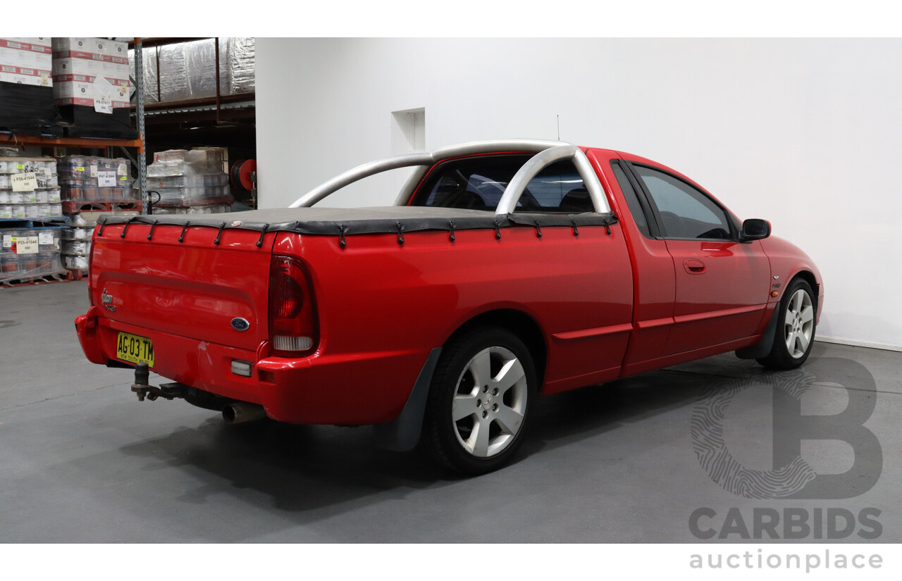 9/2001 Ford Falcon XR8 AUII Utility Red 5.0L V8