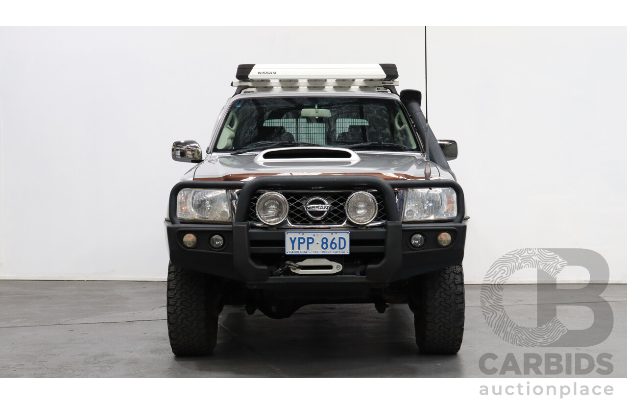 9/2014 Nissan Patrol ST Titanium (4x4) GU SERIES 9 4d Wagon Silver 3.0L Turbo Diesel