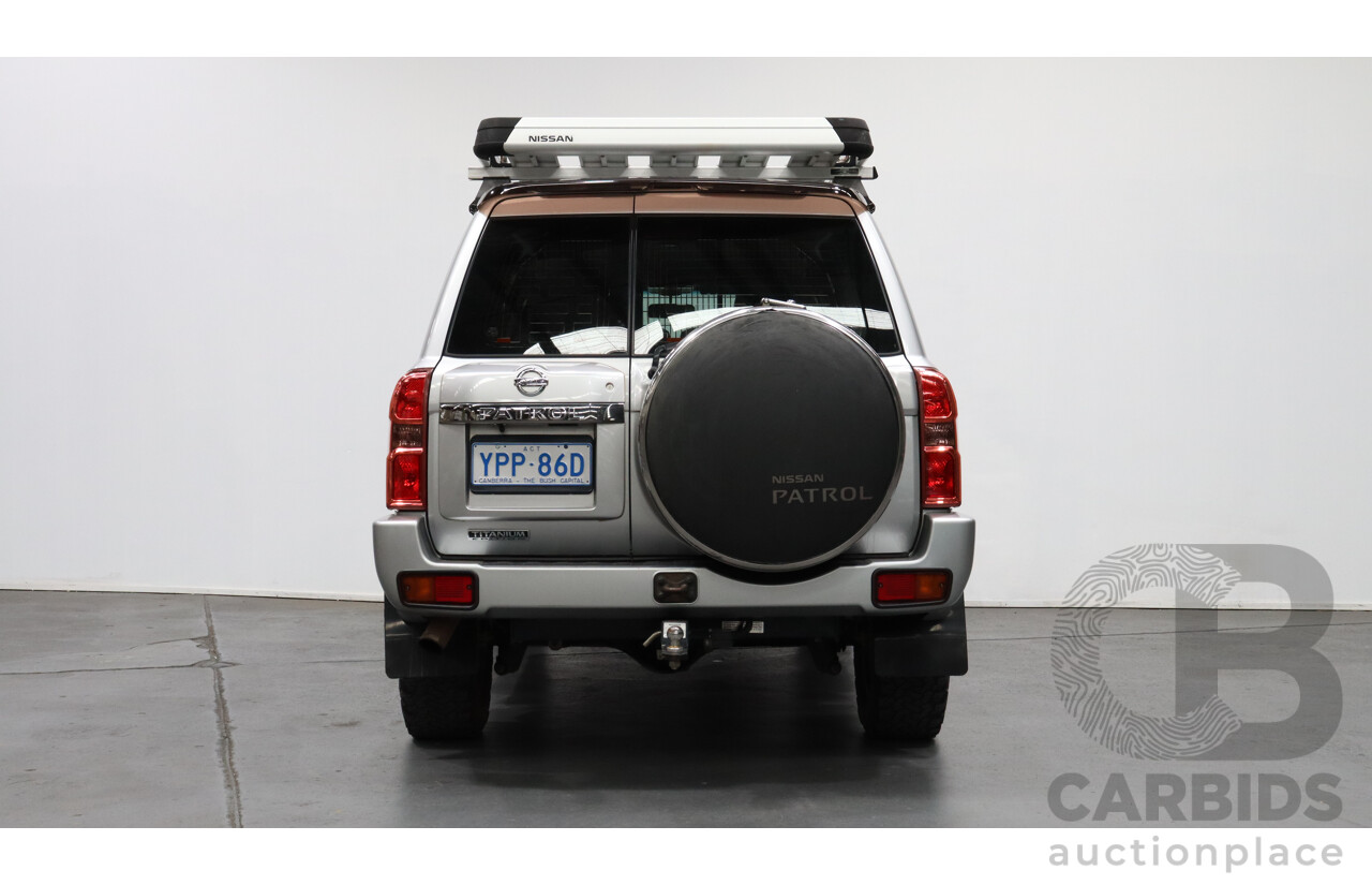 9/2014 Nissan Patrol ST Titanium (4x4) GU SERIES 9 4d Wagon Silver 3.0L Turbo Diesel