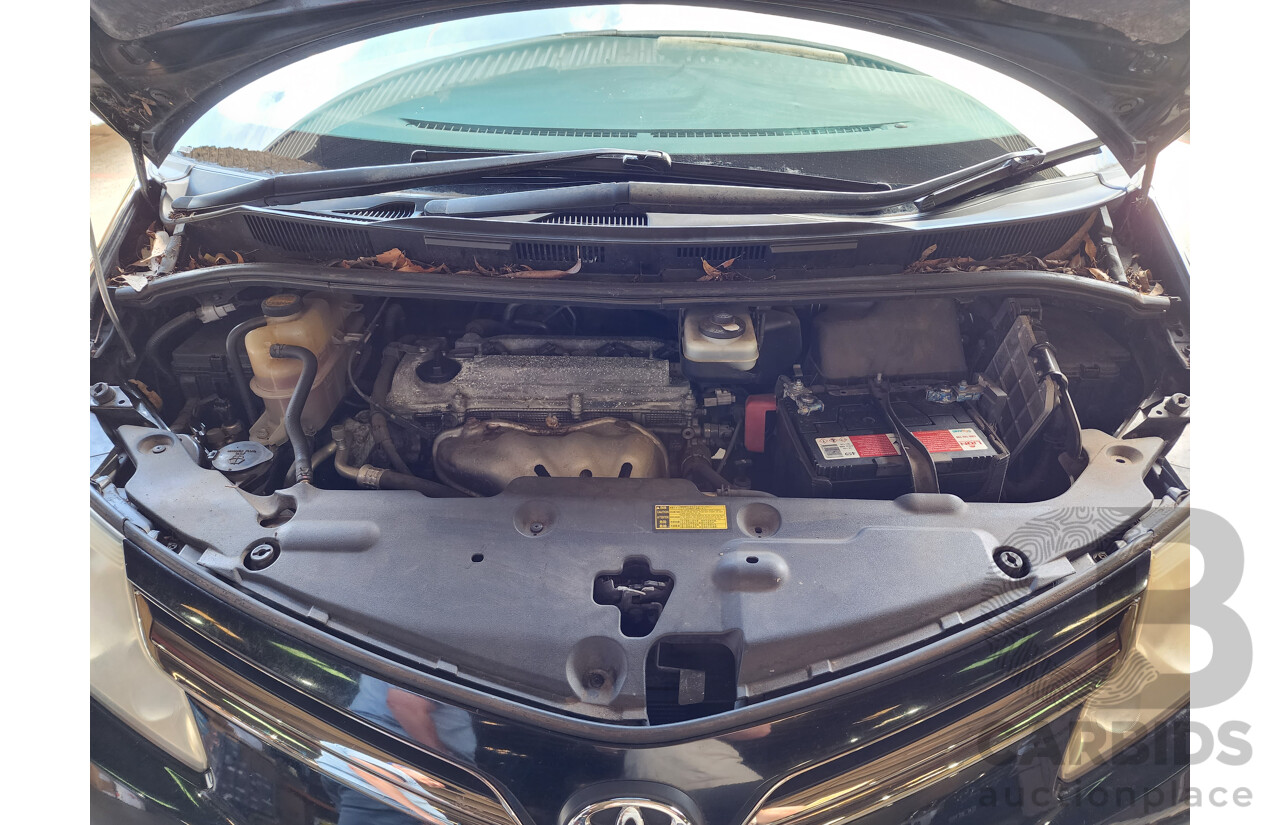 12/2011 Toyota Tarago GLi ACR50R 4d Wagon Black 2.4L - 8 Seater
