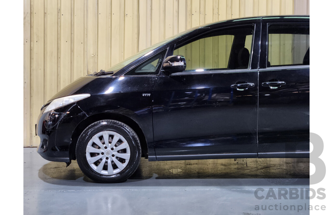 12/2011 Toyota Tarago GLi ACR50R 4d Wagon Black 2.4L - 8 Seater