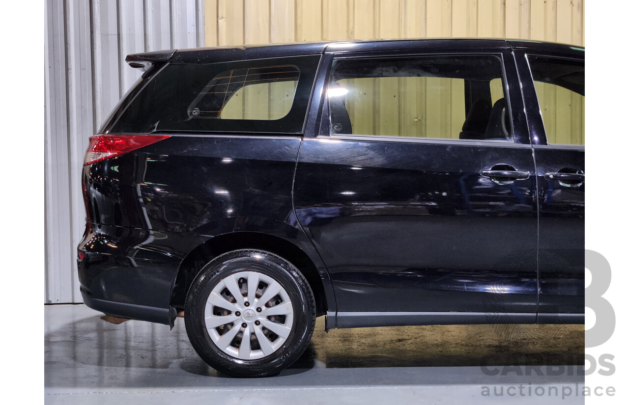 12/2011 Toyota Tarago GLi ACR50R 4d Wagon Black 2.4L - 8 Seater