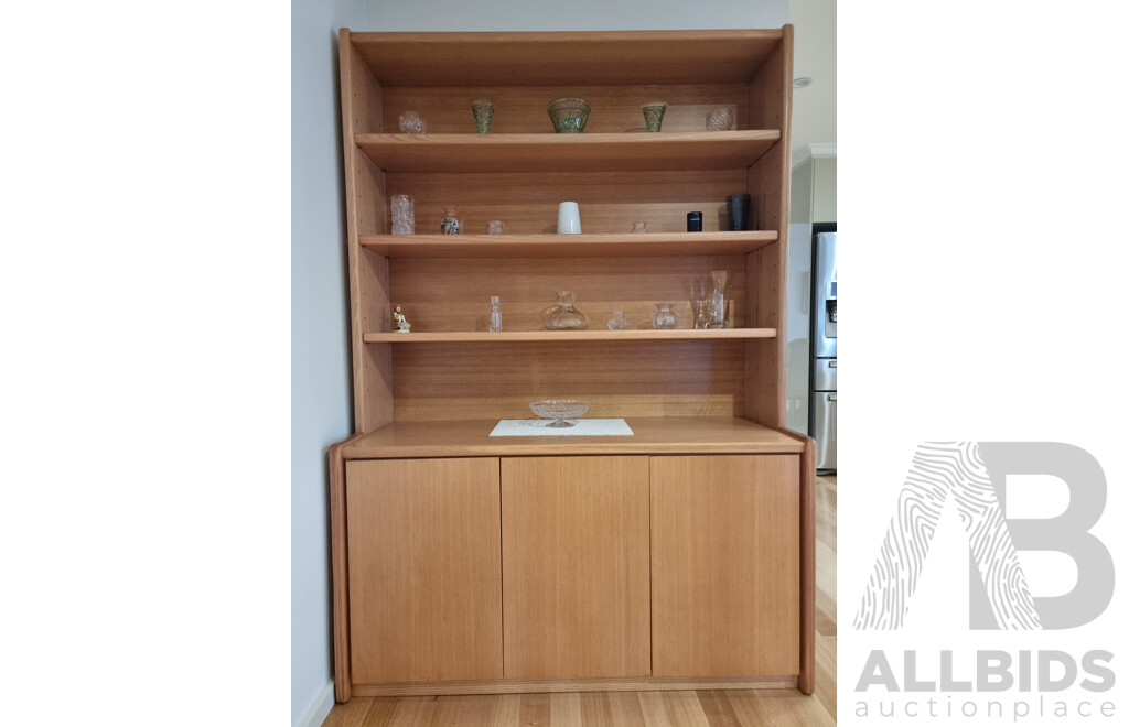 Handcrafted Solid Ash Wall Unit by ANR Furniture