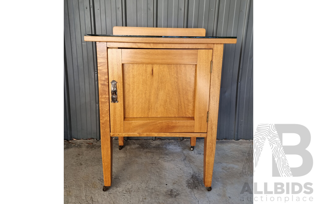 Antique Solid Timber Pot Cupboard - Early 20th Century