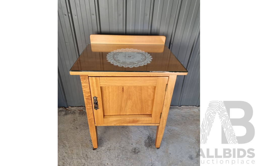 Antique Solid Timber Pot Cupboard - Early 20th Century