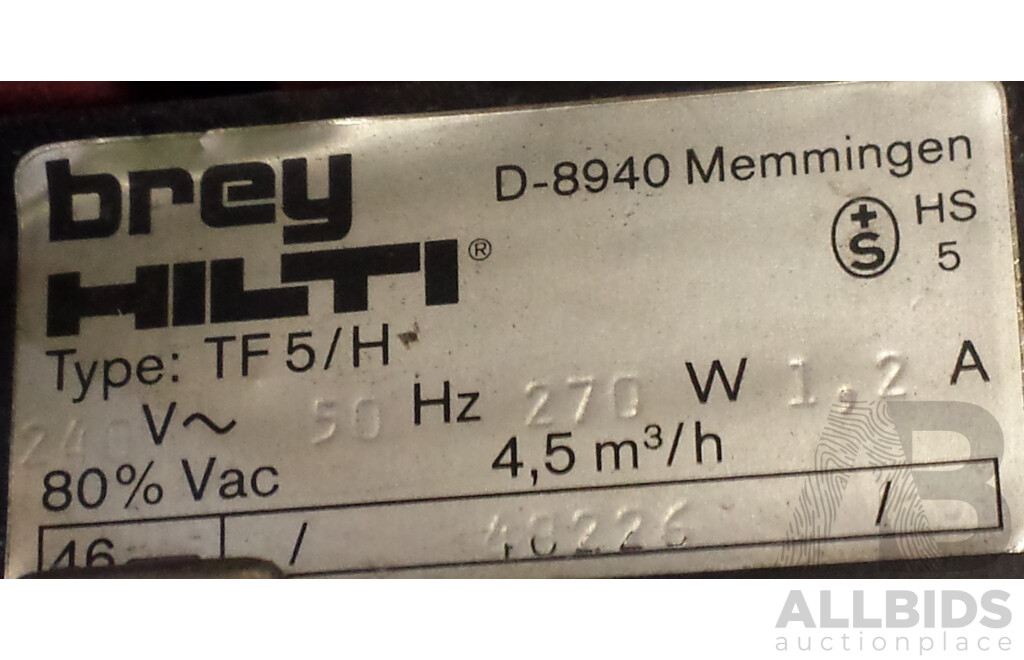 Brey Hilti Electric Vacuum Pump