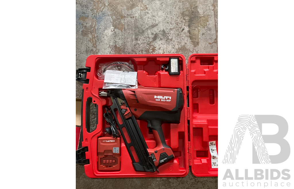 Hilti GX 90-WF Nail Gun With Case