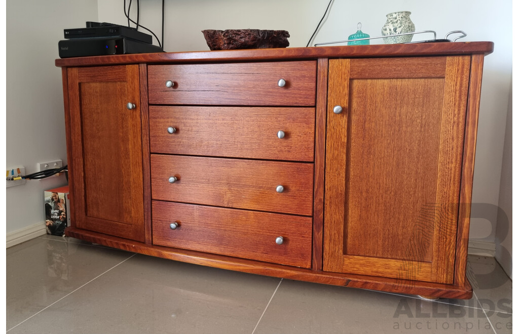 Contemporary Coffee Table and Buffet Cabinet