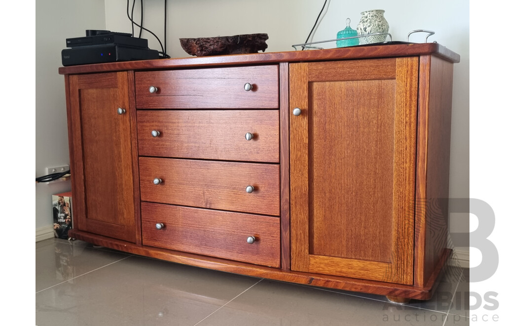 Contemporary Coffee Table and Buffet Cabinet