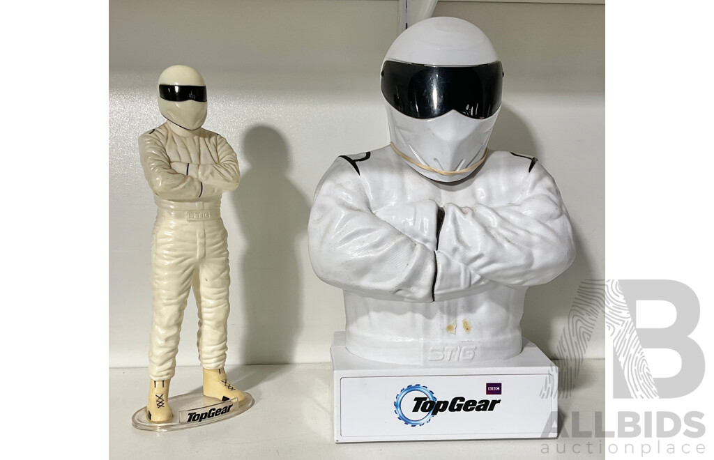 Plastic 'the Stig' Figure and Top Gear 6- Disc Dvd Box Set in the Shape of the the Stig