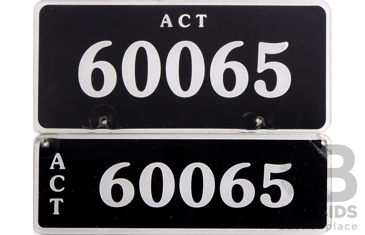 ACT 5-Digit Number Plate - 60065