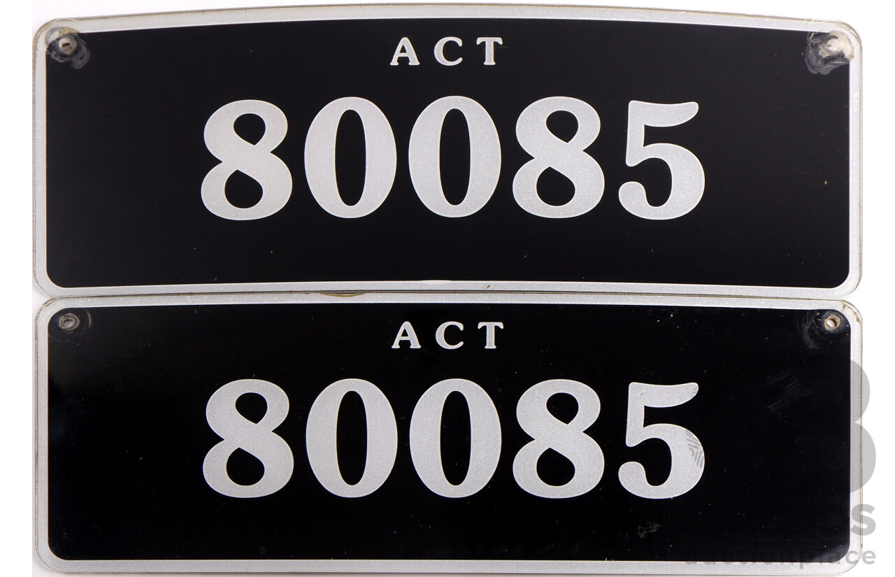 ACT 5-Digit Number Plate - 80085