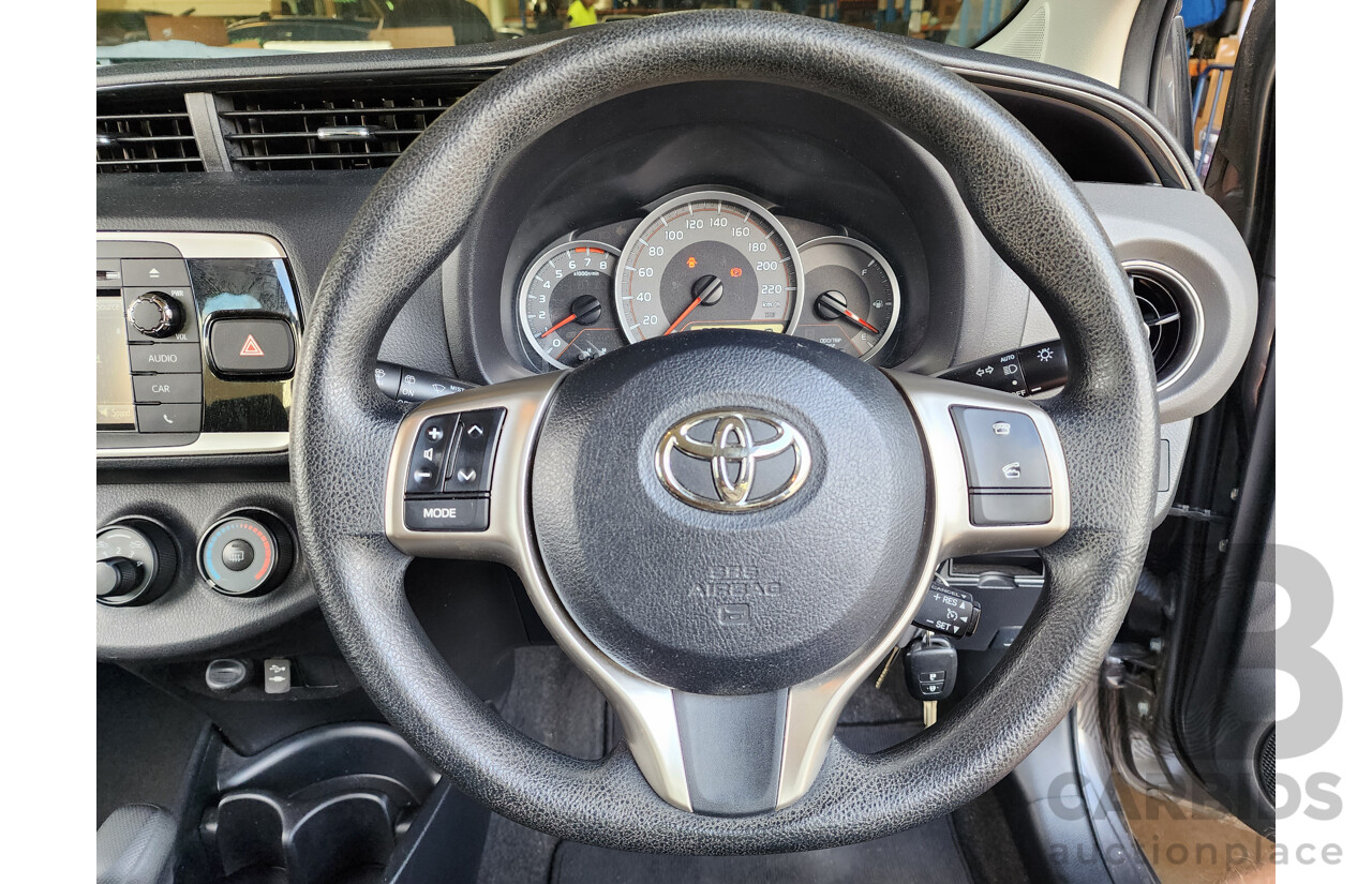 9/2016 Toyota Yaris Ascent NCP130R MY15 5d Hatchback Grey 1.3L