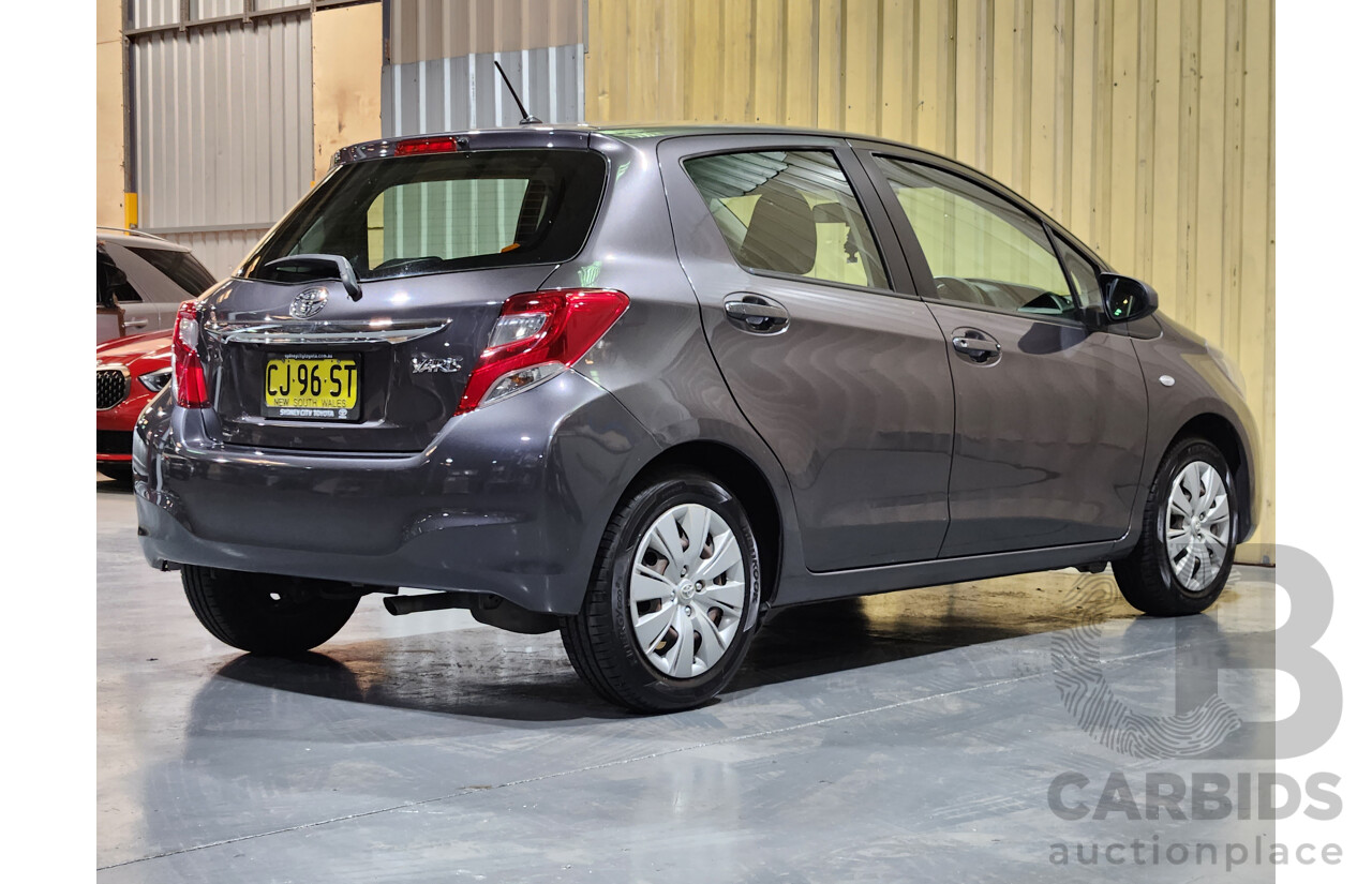 9/2016 Toyota Yaris Ascent NCP130R MY15 5d Hatchback Grey 1.3L