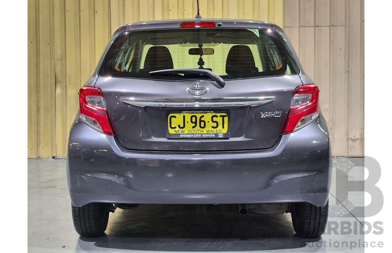 9/2016 Toyota Yaris Ascent NCP130R MY15 5d Hatchback Grey 1.3L