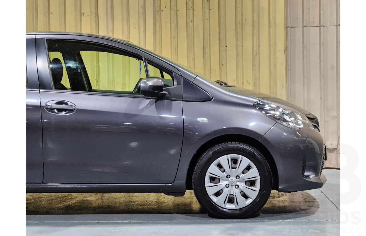 9/2016 Toyota Yaris Ascent NCP130R MY15 5d Hatchback Grey 1.3L