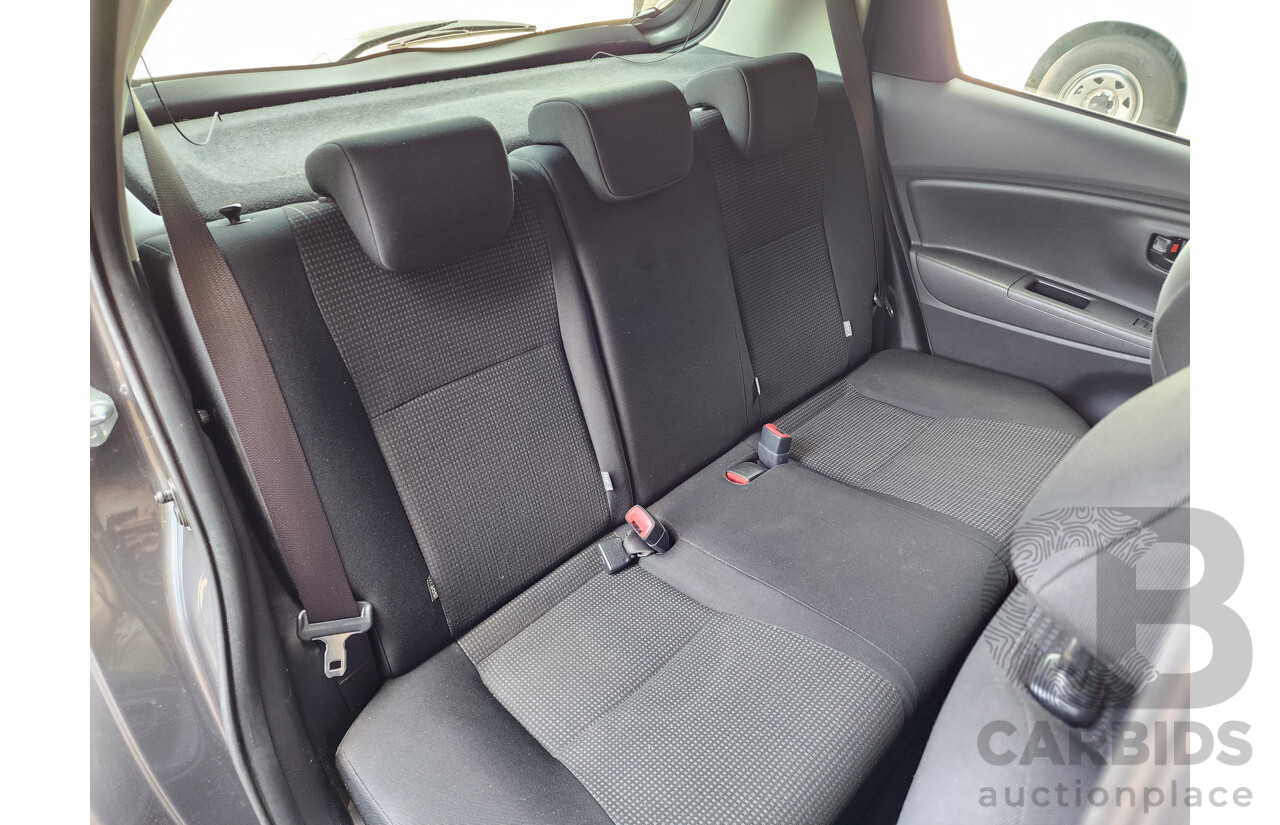 9/2016 Toyota Yaris Ascent NCP130R MY15 5d Hatchback Grey 1.3L