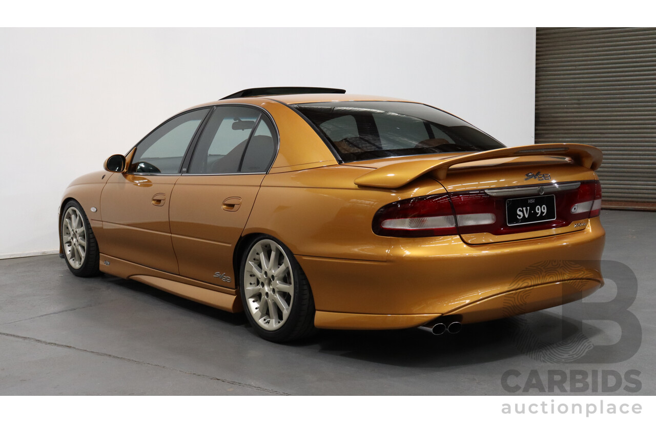 9/1999 Holden HSV SV99 VTII 4d Sedan Hackett Gold 5.7L V8 - Build Number 42/99